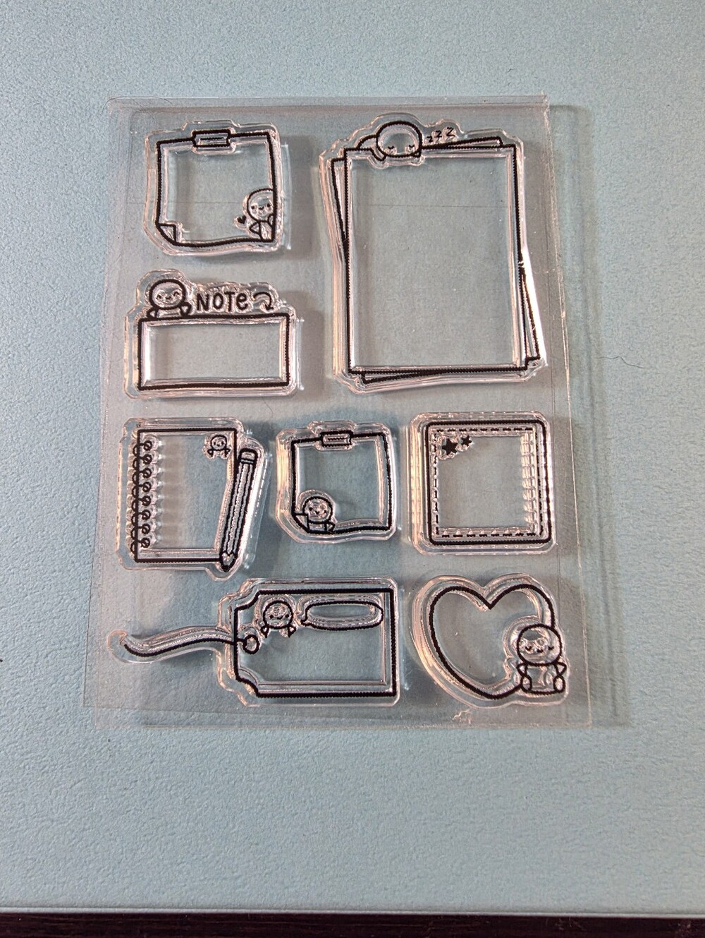 The Coffee Monsterz Co Clear Acrylic Planner & Note Bubble Stamps